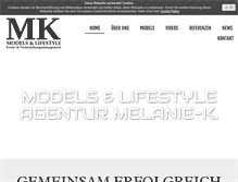 Tablet Screenshot of melanie-k.com